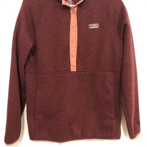 L.L Bean Women’s Sweater Fleece Pullover Hoodie